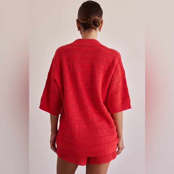 RUNWAY SCOUT NWT RED KNIT DRESS - Picture 2 of 4